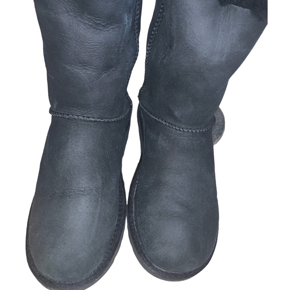 UGG BAILEY BLACK BOW TIE BOOTS WOMEN’s size 6 - Picture 9 of 16